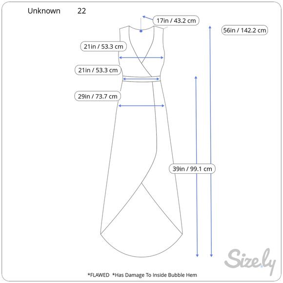 UNKNOWN Garnet Red High Low Corset Lace Sheer Prom Wedding Womens 22 FLAWED - Picture 2 of 12